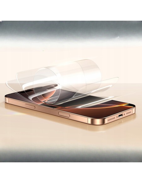 Baseus Full-View 3D HD Hot-Bending Szkło Hartowane iP 16 Pro Max Clear