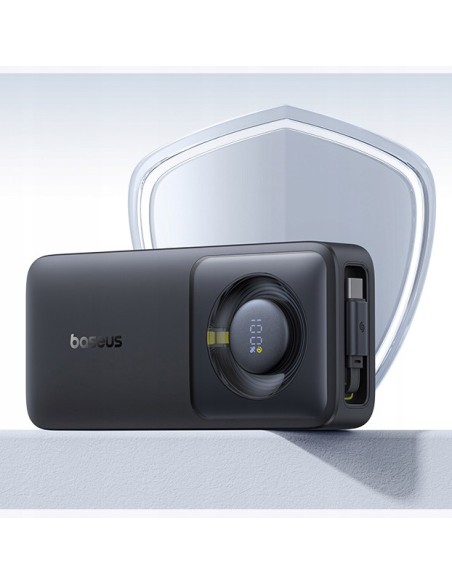 Baseus Free2Pull Power Bank with Retractable Cable 10000mAh 30W Cosmic Black