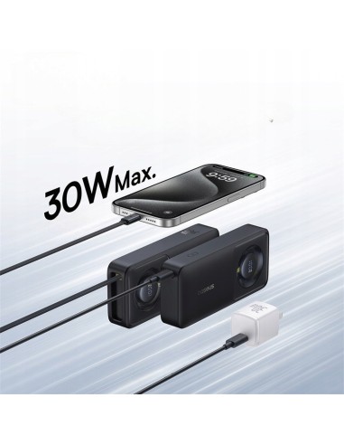 Baseus Free2Pull Power Bank with Retractable Cable 10000mAh 30W Cosmic Black