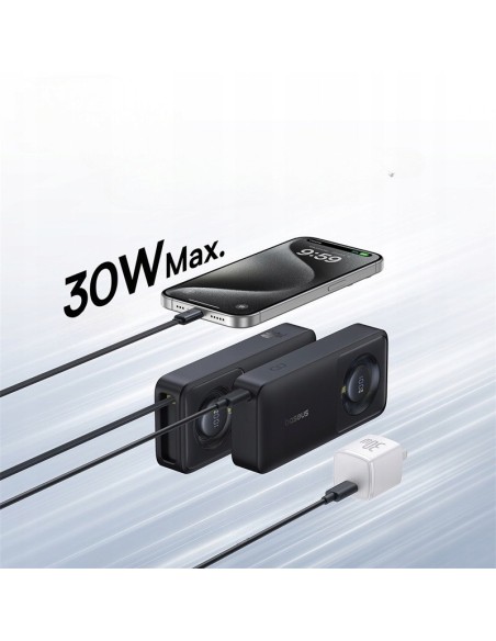 Baseus Free2Pull Power Bank with Retractable Cable 10000mAh 30W Cosmic Black
