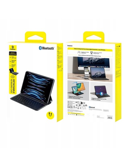 Baseus Brilliance KA3 Detachable Keyboard Case for Pad Pro 11" (2018/2020/2021/2022)Cosmic Black