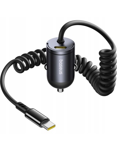 Baseus Tiny Star Mini Ładowarka Samochodowa (C+C Cable Included) 30W Cosmic Black