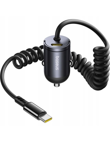 Baseus Tiny Star Mini Ładowarka Samochodowa (C+C Cable Included) 30W Cosmic Black