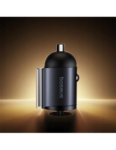Baseus Tiny Star Mini Ładowarka Samochodowa (C+C Cable Included) 30W Cosmic Black