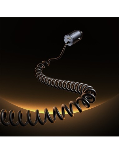 Baseus Tiny Star Mini Ładowarka Samochodowa (C+C Cable Included) 30W Cosmic Black