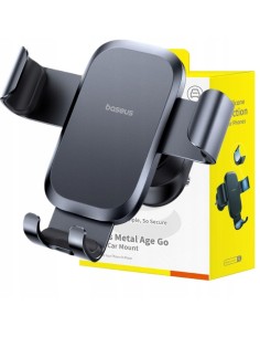 OS-Baseus Metal Age Go Uchwyt Grawitacyjny Do Kratki Outlet Version Cosmic Black