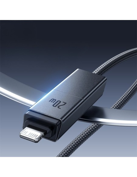 Baseus Versatile Two-for-Two Fast Kabel 4w1 U+C to C+L 60W 1m Cosmic Black