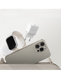 Baseus Palm Szybka Ładowarka Sieciowa 1C 20W EU Moon White