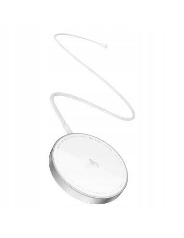 Baseus Simple Mini4 Air Ładowarka Indukcyjna Qi2 15W Frost Silver