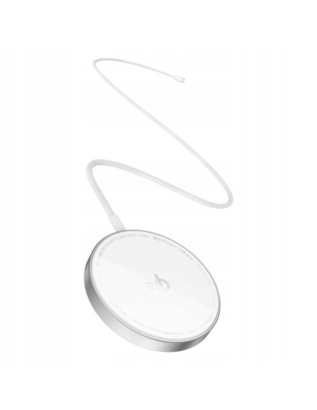 Baseus Simple Mini4 Air Ładowarka Indukcyjna Qi2 15W Frost Silver