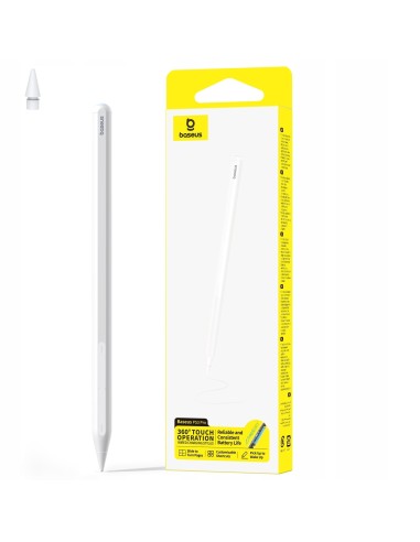 Baseus Rysik PS3 Pro 360° Touch Operation Wired Charging Stylus Moon White