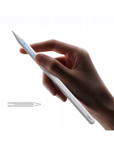 Baseus Rysik PS3 Pro 360° Touch Operation Wired Charging Stylus Moon White