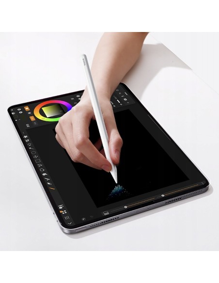 Baseus Rysik PS3 Pro 360° Touch Operation Wired Charging Stylus Moon White