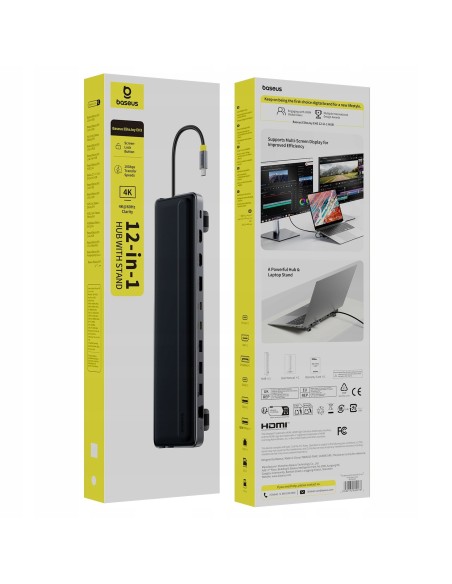 Baseus EliteJoy EH3 12-in-1 HUB Space Grey