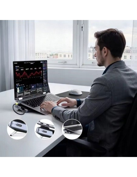 Baseus EliteJoy EH3 12-in-1 HUB Space Grey