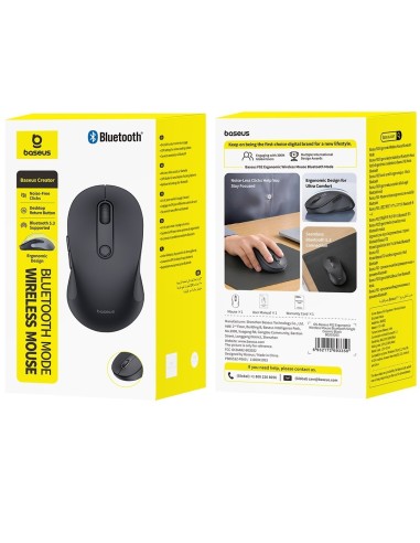 Baseus F02 Ergonomikczna Myszka Bezprzewodowa Bluetooth Single Cosmic Black