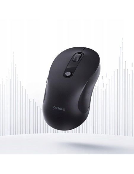 Baseus F02 Ergonomikczna Myszka Bezprzewodowa Bluetooth Single Cosmic Black