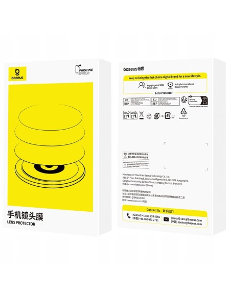 Baseus Corning Szkło Ochronne Do Obiektywu iPhone 17 Pro/17 Pro Max