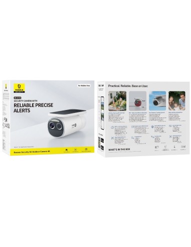 Baseus Security S2 Kamera Zewnętrzna 4K Moon White