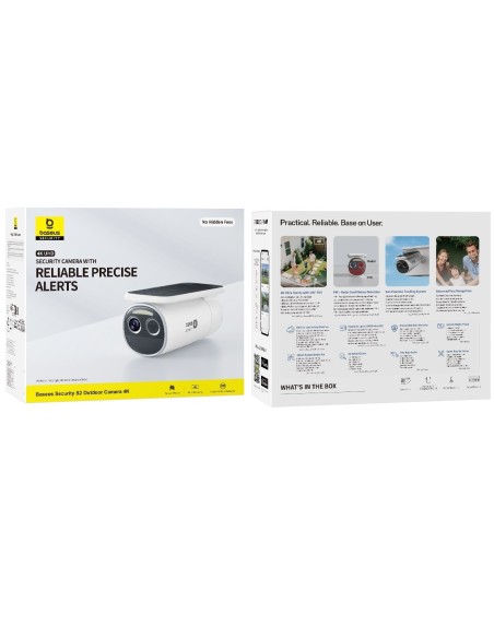 Baseus Security S2 Kamera Zewnętrzna 4K Moon White