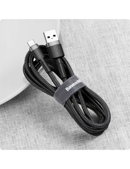 Baseus Cafule Cable | Nylonowy kabel USB - USB-C Type-C Quick Charge 3.0 50cm 3A 