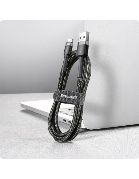 Baseus Cafule Cable | Nylonowy kabel USB - USB-C Type-C Quick Charge 3.0 50cm 3A 
