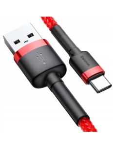 Baseus Cafule Cable | Kabel nylonowy USB - USB-C Type-C Quick Charge 3.0 100cm 3A 