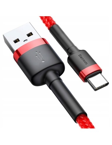 Baseus Cafule Cable | Kabel nylonowy USB - USB-C Type-C Quick Charge 3.0 100cm 3A 