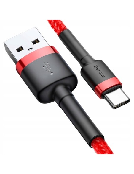 Baseus Cafule Cable | Kabel nylonowy USB - USB-C Type-C Quick Charge 3.0 100cm 3A 