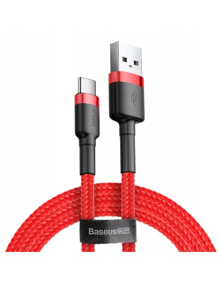 Baseus Cafule Cable | Kabel nylonowy USB - USB-C Type-C Quick Charge 3.0 100cm 3A 