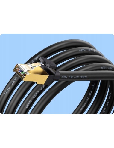Baseus high Speed Seven | Kabel przewód sieciowy Ethernet LAN Cat7 10GB 600Mhz 1m 