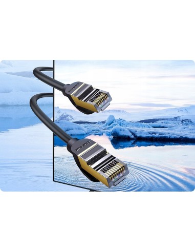Baseus high Speed Seven | Kabel przewód sieciowy Ethernet LAN Cat7 10GB 600Mhz 1m 