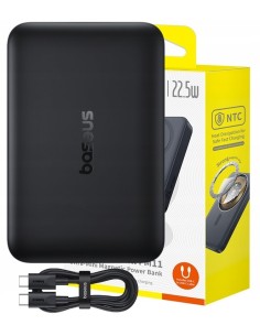 Baseus EnerFill FM11 Ultramały Magnetyczny Power Bank 10000mAh 22.5W Cosmic Black