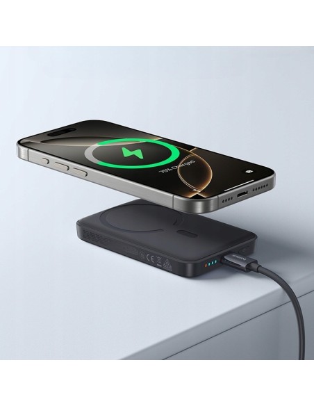 Baseus EnerFill FM11 Ultramały Magnetyczny Power Bank 10000mAh 22.5W Cosmic Black