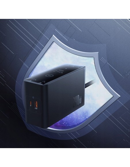 Baseus Ładowarka GaN 240W z cyfrowym panelem