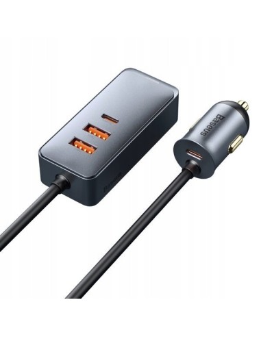 Baseus Share Together PPS | Ładowarka samochodowa z rozgałęźnikiem 2x USB-A + 2x Type-C 120W