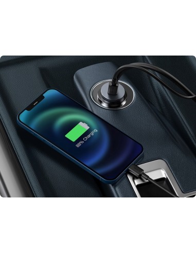 Baseus Share Together PPS | Ładowarka samochodowa z rozgałęźnikiem 2x USB-A + 2x Type-C 120W