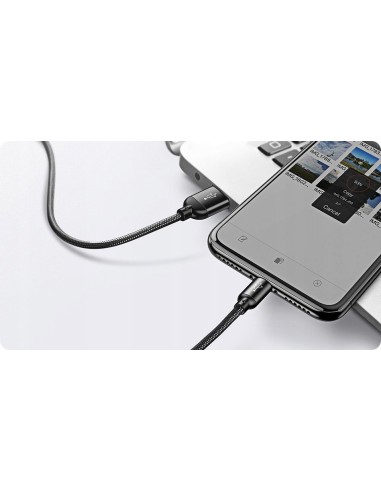 Baseus Three Primary Colors | Nylonowy kabel 3w1 USB - Lightning Micro Type-C 3.5A 30cm
