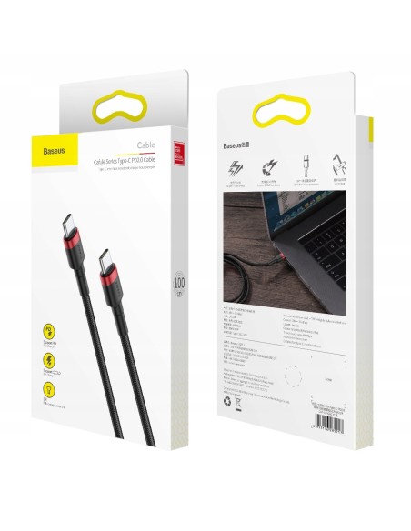 Baseus Cafule 60W | Kabel USB-C Type-C Power Delivery Quick Charge 3.0 60W 1m