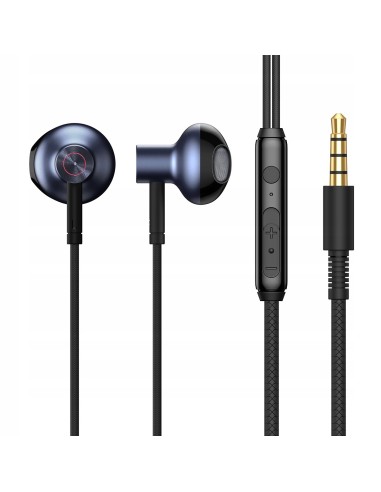 Baseus H19 | Słuchawki douszne przewodowe Mini Jack 3,5mm z mikrofonem HD