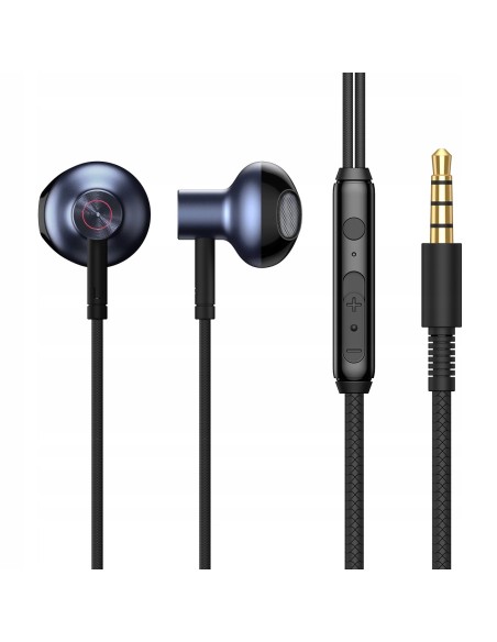 Baseus H19 | Słuchawki douszne przewodowe Mini Jack 3,5mm z mikrofonem HD