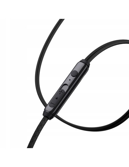Baseus H19 | Słuchawki douszne przewodowe Mini Jack 3,5mm z mikrofonem HD