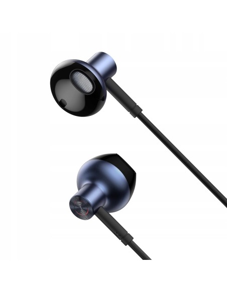 Baseus H19 | Słuchawki douszne przewodowe Mini Jack 3,5mm z mikrofonem HD