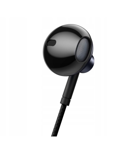 Baseus H19 | Słuchawki douszne przewodowe Mini Jack 3,5mm z mikrofonem HD