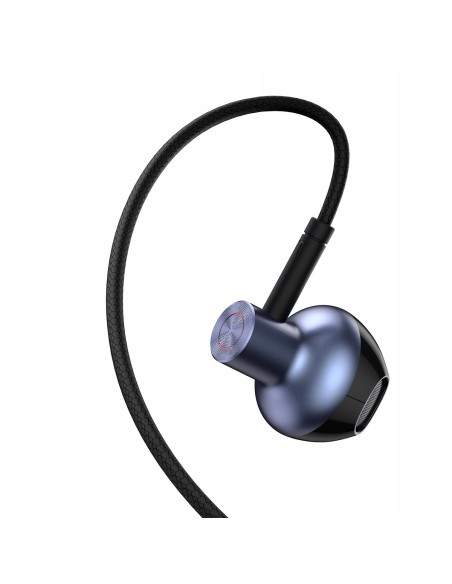 Baseus H19 | Słuchawki douszne przewodowe Mini Jack 3,5mm z mikrofonem HD