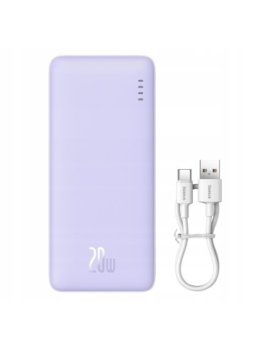 Baseus Airpow | Power Bank z szybkim ładowaniem PD 20W 20000mAh, kabel USB-C