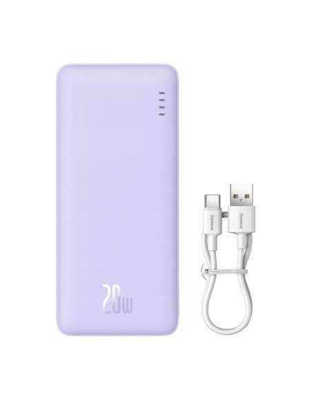 Baseus Airpow | Power Bank z szybkim ładowaniem PD 20W 20000mAh, kabel USB-C