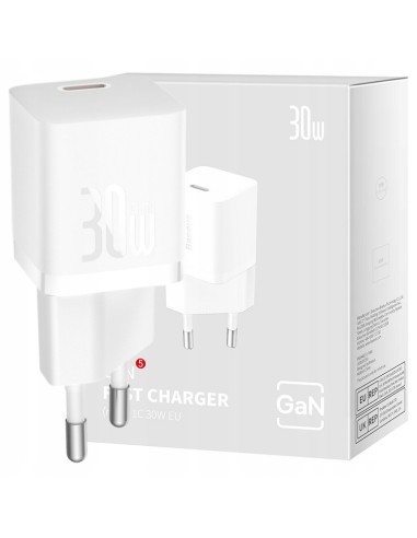 Baseus GaN5 Szybka Mini Ładowarka 1C 30W