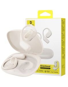 Baseus Eli 2i Fit Open-Ear True Słuchawki Bezprzewodowe Starlight Off-White