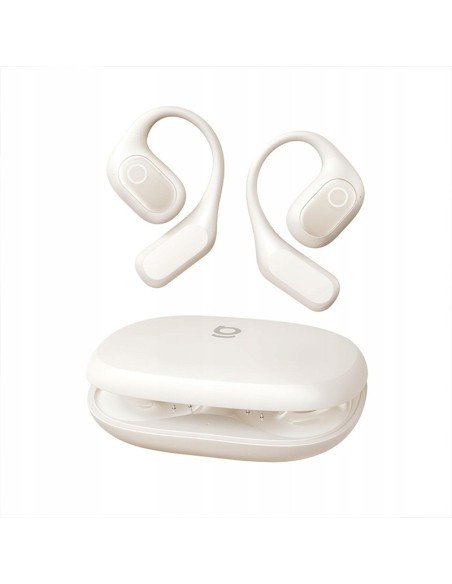 Baseus Eli 2i Fit Open-Ear True Słuchawki Bezprzewodowe Starlight Off-White